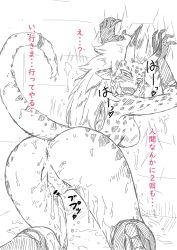 Rule 34 | 1girl, anus, braid, breasts, claws, cum, cum in pussy, fangs, from behind, highres, horns, reptile girl, lizard tail, long hair, monochrome, monster girl, nipples, one-punch man, pussy, raptora, scales, sketch, tail