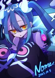 Rule 34 | 1girl, absurdres, creatures (company), game freak, ghost miku (project voltage), hatsune miku, highres, nintendo, pokemon, project voltage, shino nome, solo, through medium, through screen, twintails, vocaloid, yellow eyes