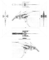 Rule 34 | battleship (eve online), blueprint (medium), character sheet, commentary, concept art, eve online, from side, greyscale, highres, machinery, military vehicle, monochrome, multiple views, no humans, original, science fiction, spacecraft, spaceship, terraldo, thrusters, traditional media, vehicle focus