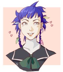 Rule 34 | absurdres, blue hair, cand00dles, feather hair, green eyes, highres, persona, persona 2, tagme, ueda chika