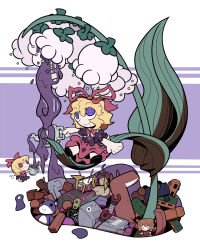 Rule 34 | 2girls, block (object), bow, button eyes, buttons, car, corded phone, cup, cymbals, doll, dress, drum, elephant, female focus, flower, hair bow, hair ribbon, highres, horse, instrument, kuchibashi (9180), leaf, lily of the valley, medicine melancholy, monkey, motor vehicle, multiple girls, phone, poison, purple eyes, ribbon, robot, short hair, skirt, smile, stuffed animal, stuffed toy, su-san, teacup, teapot, teddy bear, touhou, toy, train, trumpet, vehicle, winding key, wings
