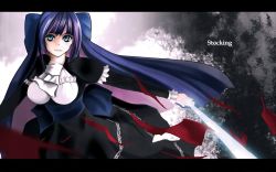 10s dress goth_fashion harada_isuka panty_&amp;_stocking_with_garterbelt stocking_(psg) stripes_i_&amp;_ii sword weapon