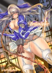 Rule 34 | 10s, 1girl, armlet, armor, breasts, brown hair, curvy, garter belt, gloves, habit, hip focus, jewelry, large breasts, long hair, mole, myouga, nun, panties, queen&#039;s blade, queen&#039;s blade rebellion, sigui (queen&#039;s blade), skirt, solo, thick thighs, thighhighs, thighs, thong, underwear, wide hips