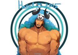 Rule 34 | 1boy, abs, animal hood, bandaid, bandaid on cheek, bandaid on face, bara, bare pectorals, beard, black hair, bulge, cyphers, damian doyle (cyphers), dark-skinned male, dark skin, facial hair, gomtang, head tilt, hood, large pectorals, male focus, male pubic hair, mature male, mohawk, muscular, muscular male, navel, navel hair, nipples, pectoral cleavage, pectorals, penis, pubic hair, short hair, shoulder tattoo, sideburns, sidepec, solo, stomach, stubble, tattoo, thick thighs, thighs, third-party source