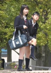 Rule 34 | 2girls, blazer, jacket, multiple girls, photo (medium), school uniform, what