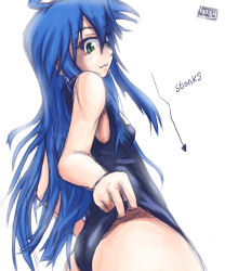 Rule 34 | absurdres, breasts, highres, izumi konata, long hair, lucky star, nyaxxy, small breasts, tagme