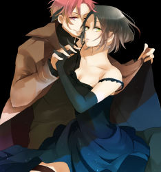 Rule 34 | 00s, 1boy, 1girl, ayatoki-1, baccano!, bad id, bad pixiv id, chane laforet, claire stanfield, couple, dress, elbow gloves, formal, gloves, hetero