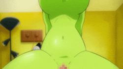 Rule 34 | 1girl, animated, animated gif, blush, bouncing breasts, breasts, censored, cheelai, closed eyes, colored skin, cowgirl position, dragon ball, dragon ball super, dragon ball super broly, girl on top, green skin, groin, indoors, large breasts, legs, lying, moaning, mosaic censoring, navel, nipples, nude, open mouth, penis, pov, pussy, short hair, solo focus, straddling, thighs, white hair, yamamoto doujin