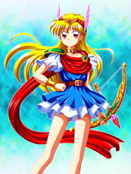 Rule 34 | 1990s (style), absurdres, akazukin chacha, arrow (projectile), blonde hair, bow, highres, magical princess, standing