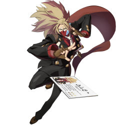 Rule 34 | 1boy, 2017, answer (guilty gear), arc system works, business card, business suit, formal, green eyes, guilty gear, guilty gear xrd, guilty gear xrd: revelator, highres, mask, mouth mask, official art, over-rim eyewear, scarf, semi-rimless eyewear, suit