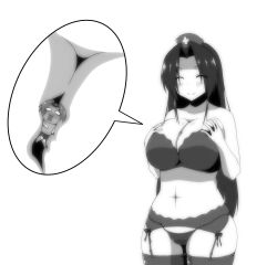 Rule 34 | 1boy, 1girl, absurdres, between breasts, blush, bra, breast press, breasts, cleavage, close-up, closed eyes, eliza (yunzo), garter belt, garter straps, giant, giantess, greyscale, hat, highres, large breasts, lingerie, long hair, mini person, miniboy, monochrome, navel, nurse cap, panties, person between breasts, simple background, smile, standing, thighhighs, underwear, underwear only, very long hair, white background