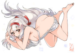 Rule 34 | 10s, 1girl, aran sweater, ass, backless dress, backless outfit, bare back, barefoot, breasts, brown eyes, butt crack, cable knit, dress, feet, full body, hairband, halterneck, kantai collection, large breasts, long hair, looking at viewer, meme attire, naked sweater, ribbed sweater, sensen, shoukaku (kancolle), sideboob, solo, sweater, sweater dress, turtleneck, turtleneck sweater, virgin killer sweater, white hair