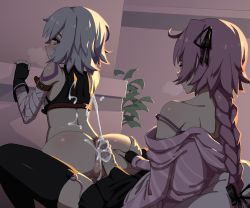 Rule 34 | 1boy, 1girl, absurdres, anus, arm belt, ass, astolfo (fate), back, bad id, bad twitter id, bandaged arm, bandages, belt, black thighhighs, blush, braid, braided ponytail, breath, clitoral hood, clitoris, couch, cromachina, crop top, crossdressing, cum, cum on ass, cum on body, cum on pussy, ejaculation, erection, fate/grand order, fate (series), fingerless gloves, gloves, glowing, hair ribbon, hand on another&#039;s ass, hetero, highres, imminent anal, imminent penetration, indoors, jack the ripper (fate/apocrypha), long hair, penis, pink hair, plant, ponytail, pussy, ribbon, sex toy, short hair, silver hair, skirt, strap slip, striped clothes, striped sweater, sweater, tattoo, thighhighs, trap, trap on female, uncensored, veins, veiny penis, vibrator, vibrator in thighhighs, yellow eyes