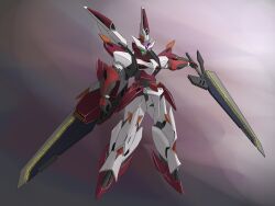 Rule 34 | blurry, blurry background, forehead jewel, glowing, glowing eye, glowing sword, glowing weapon, gundam, highres, holding, holding sword, holding weapon, master phoenix, mecha, mobile suit, no humans, panoramicillusion, robot, science fiction, sd gundam, sd gundam g-generation, sword, v-fin, weapon