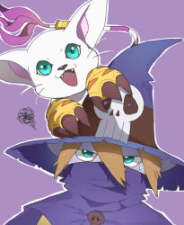 Rule 34 | animal ears, cat, cat ears, digimon, gloves, hat, holy ring, jewelry, ring, skull, tail, tailmon, wizard, wizard hat, wizarmon