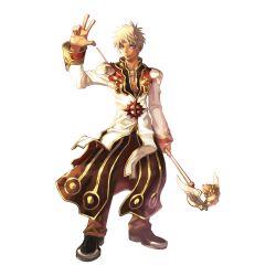 Rule 34 | 1boy, 2000s (style), arm up, black footwear, blonde hair, blue eyes, brown coat, brown pants, closed mouth, coat, cross, cross necklace, full body, gold trim, high priest (ragnarok online), highres, holding, holding staff, jewelry, layered clothes, long sleeves, looking at viewer, male focus, medium bangs, multicolored coat, myung-jin lee, necklace, official art, pants, ragnarok online, red coat, shoes, short hair, simple background, smile, solo, staff, standing, tachi-e, tan, transparent background, two-tone coat, waving, white coat