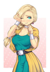 Rule 34 | 1girl, bianca (dq5), blonde hair, bracelet, braid, choker, dragon quest, dragon quest v, hair over shoulder, jewelry, lots of jewelry, mahito, solo, square enix, tears