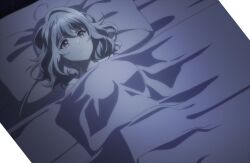 Rule 34 | 1girl, anime screenshot, bed, breasts, highres, large breasts, lily (spy kyoushitsu), lying, screencap, solo, spy kyoushitsu, stitched, third-party edit