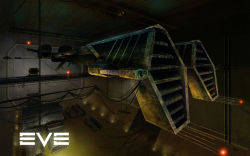 Rule 34 | 3d, cannon, catwalk (walkway), chain, commentary, copyright name, eve online, floating, frigate (eve online), hangar, indoors, krats, logo, machinery, military, military vehicle, minmatar republic (eve online), missile, no humans, photoshop (medium), rifter (eve online), scenery, science fiction, space ship, spacecraft, spaceship, turret, vehicle focus, weapon