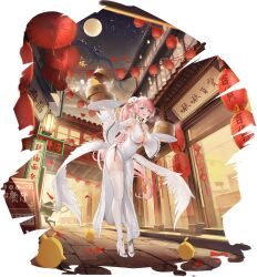 Rule 34 | 3girls, animal, aqua eyes, artist request, azur lane, bamboo steamer, bare shoulders, bird, breasts, china dress, chinese clothes, cleavage, detached sleeves, dragon, dress, dual wielding, dumpling, eastern dragon, food, full body, full moon, gold trim, hair ornament, high heels, highres, holding, l&#039;indomptable (azur lane), l&#039;indomptable (temp in low temperatures) (azur lane), large breasts, long hair, looking at viewer, manjuu (azur lane), moon, multiple girls, night, night sky, official art, open mouth, pink hair, ponytail, prinz rupprecht (azur lane), prinz rupprecht (the gate dragon advent) (azur lane), pumps, shoes, simple background, sky, smile, star (sky), starry sky, stiletto heels, theseus (azur lane), theseus (new year&#039;s white plumage) (azur lane), thighhighs, thighs, wide sleeves, wings