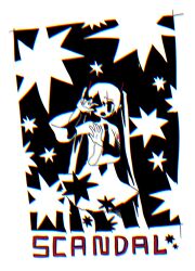 Rule 34 | 1girl, border, camera flash, chromatic aberration, commentary, covering face, cropped legs, detached sleeves, dokumitsu akaringo, english text, furrowed brow, greyscale, hair ornament, hands up, hatsune miku, high contrast, highres, long hair, monochrome, necktie, number tattoo, open mouth, shadow, shoulder tattoo, skirt, solid eyes, solo, spot color, tattoo, twintails, very long hair, vocaloid