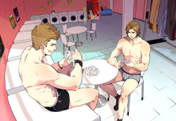 Rule 34 | 10s, 2boys, abs, asao, blonde hair, blue eyes, blush, brothers, camera, card, dean winchester, incest, male focus, multiple boys, muscular, pectorals, phone, sam winchester, topless male, siblings, socks, supernatural (tv series), sweat, tagme, underwear