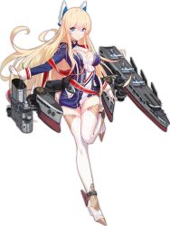Rule 34 | 1girl, aiguillette, aircraft, airplane, ascot, azur lane, blonde hair, blue eyes, braid, breasts, bright pupils, cleavage, crossed bangs, dress, eyebrows, eyelashes, facing away, flight deck, floating hair, french braid, full body, glorious (azur lane), gloves, gluteal fold, hair between eyes, headgear, high heels, kincora, knees together feet apart, leg up, long hair, long sleeves, looking at viewer, machinery, medium breasts, official art, short dress, single braid, solo, standing, standing on one leg, thigh gap, thighhighs, transparent background, turtleneck, very long hair, white ascot, white gloves, white pupils, white thighhighs, zettai ryouiki