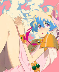 Rule 34 | + +, 00s, 1girl, bracelet, cross-shaped pupils, flower, hair flower, hair ornament, jewelry, multicolored hair, nia teppelin, own hands clasped, own hands together, parted lips, skirt, solo, symbol-shaped pupils, tengen toppa gurren lagann, two-tone hair, yuuki (irodo rhythm)