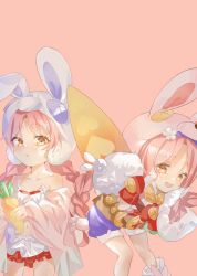Rule 34 | 1girl, absurdres, highres, looking at viewer, mimi (princess connect!), pink hair, pola (1021), princess connect!, rabbit ears, swimsuit, tagme