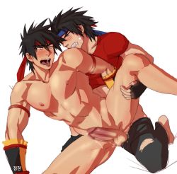 Rule 34 | 00s, 2boys, anal, bandages, blush, censored, clothed sex, dungeon and fighter, male fighter (dungeon and fighter), male focus, male penetrated, multiple boys, sex, sketch, steam, sweat, tagme, yaoi