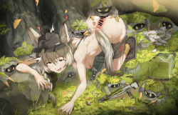 Rule 34 | 1girl, absurdres, ahegao, all fours, animal ear fluff, animal ears, ankle boots, arknights, ass, back, bar censor, beanstalk (arknights), bestiality, black footwear, black headwear, blush, boots, bow (weapon), box, braid, breasts, brown shorts, censored, cervical penetration, cervix, clothes pull, creature, crossbow, crying, crying with eyes open, cum, cum in pussy, deep penetration, drooling, ejaculation, eyebrows, eyebrows hidden by hair, fang, grass, green ribbon, grey hair, hair ribbon, hanging breasts, heart, highres, huge filesize, internal cumshot, kneehighs, leash, long hair, lownd, medium breasts, metal crab (arknights), mosaic censoring, nipple stimulation, nipple tweak, nipples, nude, open mouth, outdoors, penis, red eyes, red ribbon, ribbon, rock, rolling eyes, saliva, sex, sex from behind, shirt, shorts, shorts pull, side braid, socks, tail, tears, torn clothes, torn shirt, tree, unworn shirt, uterus, vaginal, weapon, x-ray, yellow socks