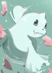 Rule 34 | air bubble, brown eyes, bubble, closed mouth, commentary request, creatures (company), dewgong, fangs, fangs out, game freak, gen 1 pokemon, gen 3 pokemon, highres, koma nezumi, looking to the side, luvdisc, nintendo, no humans, pokemon, pokemon (creature), smile, underwater