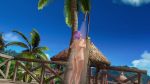 Rule 34 | 1girl, 3d, abs, animated, ass, ayane (doa), beach, breasts, dead or alive, dead or alive xtreme venus vacation, headband, large breasts, muscular, nipples, nude, outdoors, pubic hair, purple hair, shower, showering, sound, tagme, toned, video