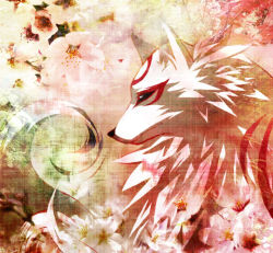Rule 34 | amaterasu (ookami), expressionless, flower, ookami (game), solo, tagme, wolf