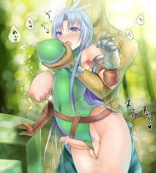 Rule 34 | 00s, 1boy, 1girl, bad anatomy, bad id, bad pixiv id, blue eyes, blue hair, blush, breasts, censored, colored pubic hair, cum, cumdrip, elbow gloves, female pubic hair, final fantasy, final fantasy ix, frontal wedgie, futa with male, futanari, gender request, genderswap, gloves, grabbing, grabbing another&#039;s breast, groping, jiz, kuja, large breasts, leotard, long hair, navel, newhalf, newhalf with male, nipples, open mouth, penis, pointless censoring, pubic hair, pussy, silver hair, skin tight, solo focus, testicles, torn clothes, ziz (pantwo)