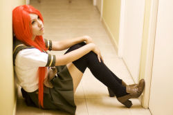 Rule 34 | cosplay, photo (medium), red hair, sailor, school uniform, shakugan no shana, shana