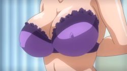 Rule 34 | animated, animated gif, bouncing breasts, bra, breasts, cleavage, covered erect nipples, huge breasts, issho ni ecchi, lingerie, momoka, nipples, underwear, undressing