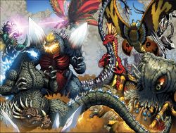 Rule 34 | 6+others, alien, amputee, anguirus, battle, battra, bug, clash, claws, crystal, cyborg, dinosaur, dust, energy, energy leak, epic, eye beam, flying, giant, giant monster, gigan, glowing, glowing horns, glowing mouth, glowing spikes, godzilla, godzilla: final wars, godzilla (series), godzilla vs. gigan, godzilla vs. hedorah, godzilla vs. mothra, godzilla vs. spacegodzilla, hedorah, horns, idw publishing, insect, kaijuu, kumonga, kyoryu, matt frank, monster, monster x, moth, mothra, multiple others, muscular, muscular male, no humans, official art, prosthesis, prosthetic arm, pterosaur, rodan, saw, sea monster, shoulder spikes, slime (creature), smoke, space monster, spacegodzilla, spider, spiked tail, spikes, tail, terror of mechagodzilla, titanosaurus, toho, war, wings
