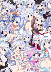Rule 34 | 3girls, :&lt;, :3, :o, alternate costume, alternate hairstyle, ama usa an uniform, angora rabbit, animal, animal ears, animal hood, animal on head, anko (gochiusa), anko (gochuumon wa usagi desuka?), annotated, apron, arms around neck, bare back, blue eyes, blue hair, blush, blush stickers, bouquet, bow, braid, buttons, capelet, cat lingerie, chemise, chestnut mouth, cleavage cutout, clothing cutout, collage, collar, collarbone, crown, cuffs, cup, diagonal stripes, double bun, dress, eyelashes, fake animal ears, fleur de lapin uniform, flower, food, frown, gloves, gochuumon wa usagi desu ka?, hair between eyes, hair bun, hair flower, hair ornament, hairband, hand on own cheek, hand on own face, handcuffs, hat, hat bow, high heels, holding, holding animal, hood, hoto cocoa, ice cream, ice cream cone, index finger raised, jouga maya, kafuu chino, lace, lace-trimmed panties, lace trim, leaf, light smile, long hair, long sleeves, looking at viewer, looking back, low twintails, lying, maid headdress, meme attire, mini crown, multiple girls, multiple persona, navel, neck ribbon, neki (wakiko), on head, on side, one eye closed, open mouth, orange hair, panties, pantyhose, pillow, police, police uniform, polka dot, puffy short sleeves, puffy sleeves, rabbit, rabbit hood, rabbit house uniform, rabbit on head, ribbon, rose, saucer, short sleeves, smile, socks, striped clothes, striped legwear, striped socks, stuffed toy, tareme, teacup, tippy (gochiusa), tippy (gochuumon wa usagi desuka?), triangle mouth, twin braids, twintails, twitter username, underwear, uniform, waist apron, x hair ornament, yellow eyes