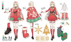 Rule 34 | 1girl, alternate costume, an-94 (girls&#039; frontline), bell, belt, belt buckle, black belt, blue eyes, bow, box, brown footwear, buckle, bullet, cape, christmas, christmas dress, christmas ornaments, christmas stocking, closed mouth, defy (girls&#039; frontline), dress, expressionless, full body, fur-trimmed cape, fur trim, gift, gift box, girls&#039; frontline, gloves, hair bow, hair ornament, hairband, hairclip, highres, long hair, long sleeves, looking at viewer, magazine (weapon), merry christmas, neck bell, niac, parted lips, platinum blonde hair, red cape, red dress, red gloves, red hairband, red socks, shoes, sidelocks, socks, solo, standing, thighhighs, very long hair, white background