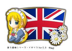 Rule 34 | 1girl, blonde hair, britain, flag, murakami senami, union jack