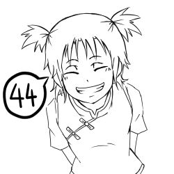Rule 34 | 1girl, chinese clothes, digimon, female focus, li shaochung, smile, solo, teeth, twintails