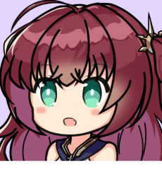 Rule 34 | 1girl, :d, ahoge, azur lane, bare shoulders, blue sailor collar, blush, fang, green eyes, hair between eyes, hair ornament, long hair, looking at viewer, nagato-chan, one side up, open mouth, portrait, purple background, red hair, sailor collar, shirt, sidelocks, simple background, sleeveless, sleeveless shirt, smile, solo, surcouf (azur lane)