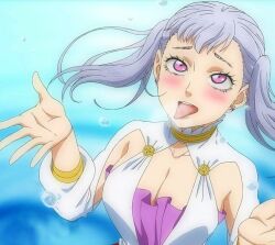 Rule 34 | ahegao, awaiting cum, black clover, breasts, looking up, noelle silva, non-web source, rolling eyes, thirsty, thirsty expression, tongue, tongue out