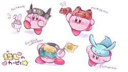 Rule 34 | aero lit, akabeko, alien, animal ears, apex legends, blonde hair, blue eyes, blush, copy ability, cosplay, flag, fly-by-wire wattson, goggles, goggles on head, heart, highres, holding, holding flag, kirby, kirby (series), multiple views, nintendo, no humans, octane (apex legends), octane (apex legends) (cosplay), protected link, rabbit ears, shadow, sketch, smile, star (symbol), v-shaped eyebrows, wattson (apex legends), wattson (apex legends) (cosplay)