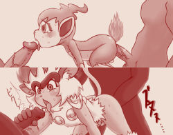 Rule 34 | 3boys, anal, before and after, blush, chimchar, creatures (company), game freak, gen 4 pokemon, group sex, handjob, infernape, kassyodan13, male focus, male penetrated, mmm threesome, monkey, multiple boys, nintendo, open mouth, oral, penis, pokemon, pokemon (creature), sex, sweat, tears, testicles, threesome, tongue, tongue out, yaoi