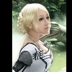Rule 34 | asian, blonde hair, cosplay, granado espada, jewelry, photo (medium), warlock (granado espada)