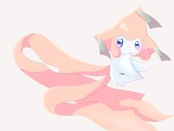 Rule 34 | blue eyes, blush, closed mouth, commentary request, creatures (company), game freak, gen 3 pokemon, hands up, highres, jirachi, legendary pokemon, looking at viewer, mythical pokemon, nintendo, no humans, own hands together, pokemon, pokemon (creature), simple background, smile, solo, ten (hiromoto-5010)