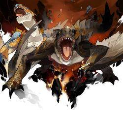 Rule 34 | brute tigrex, capcom, monster hunter (series), tigrex, volcano, wyvern