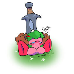 Rule 34 | closed eyes, closed mouth, copy ability, gigant sword kirby, kirby, kirby (series), kirby and the forgotten land, nintendo, sleeping, sword kirby